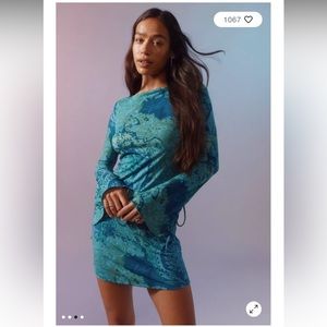 Urban Outfitters | Silence + Noise Sandra Long Sleeve Mini Dress